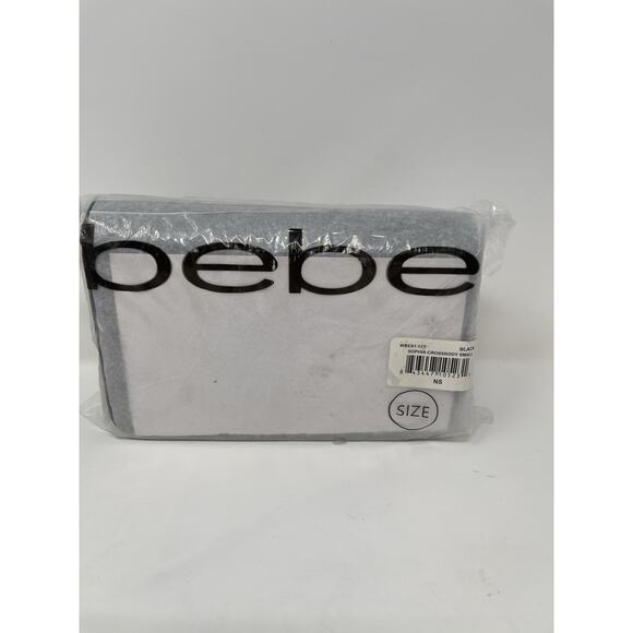 Bebe Sophia Shoulder Crossbody Bag Black Small Purse w/Gold Chain New #2 - Picture 11 of 11